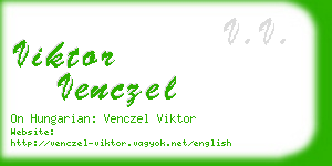 viktor venczel business card